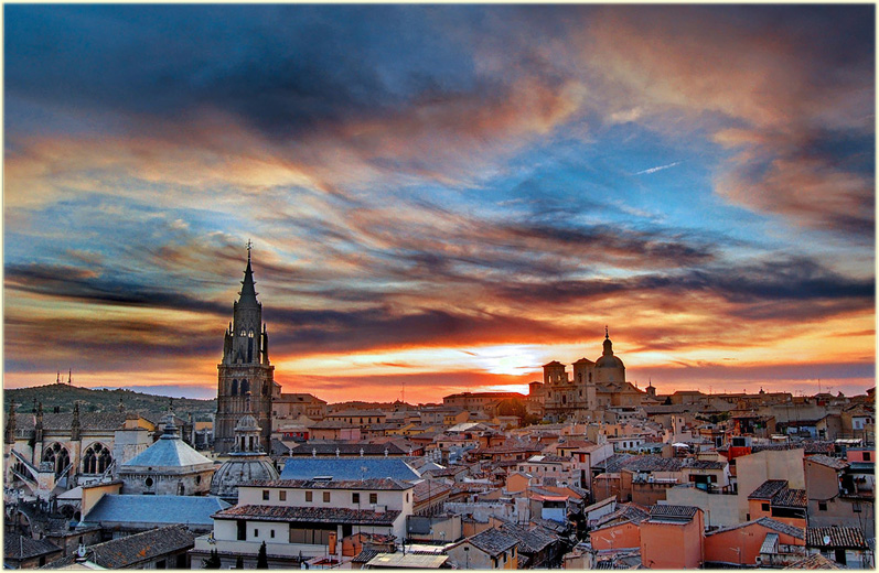 Cathedral tower taken from rooftop of the hotel