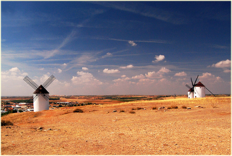 The windmills in Mota del Cuervo