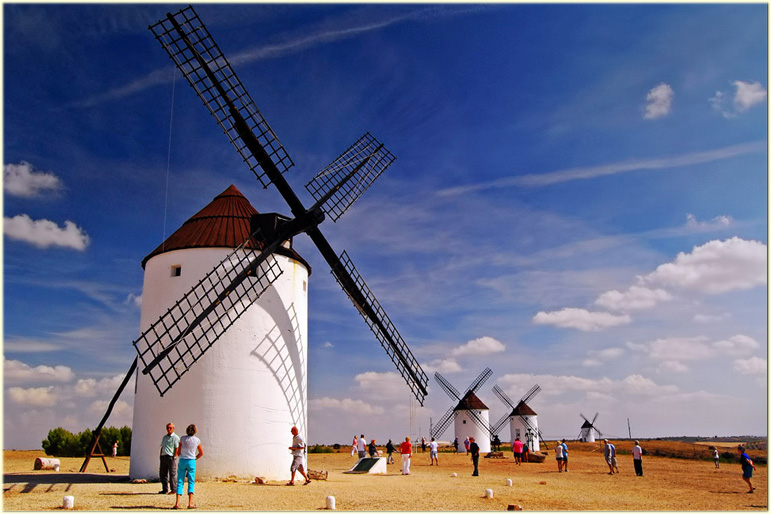 The windmills in Mota del Cuervo