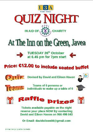 Quiz Night – 26th October
