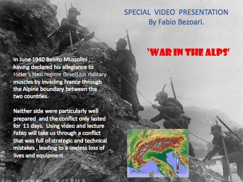140310 History Talk: 10 March War in the Alps