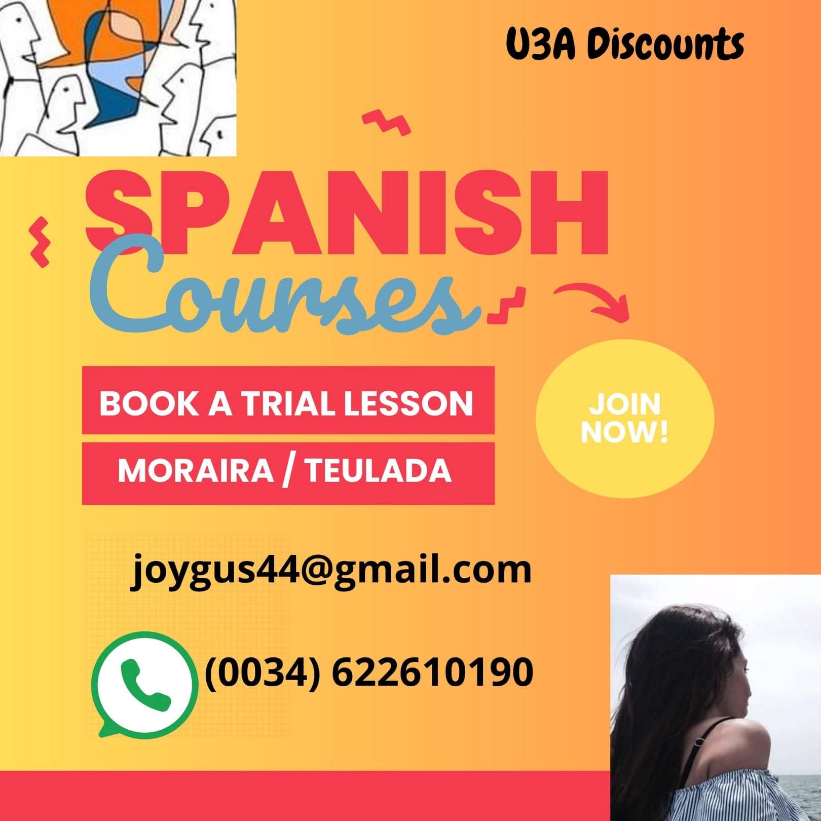 Spanish Lessons – U3A Discounts
